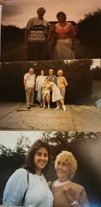 Auntie Laura, Uncle Ernest, Brian, Dorothy & Rachel visit 1991