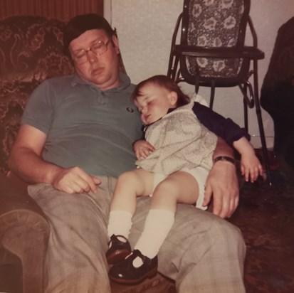 Sleeping Dad and Claire 1981