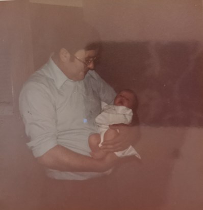 Dad and Baby Alison 3 June 1981
