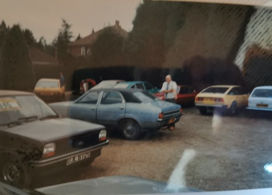 Dad with one of his bangers in late 1980s