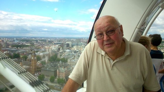 Geoff on the ‘London Eye’ July 2016