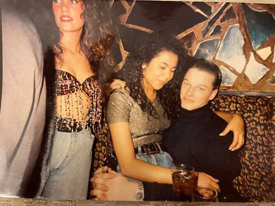 Buzz Bar, Christmas Party 1991. Gina, Lorraine and lovely Tim