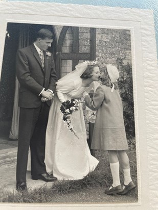 Carolyne and Hazel on her wedding day