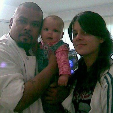Neil with his two daughters Mysia and Heather