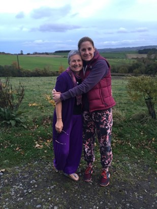 Elaine and Holly after a Mindfulness and Yoga workshop (2 of the Musketeers)