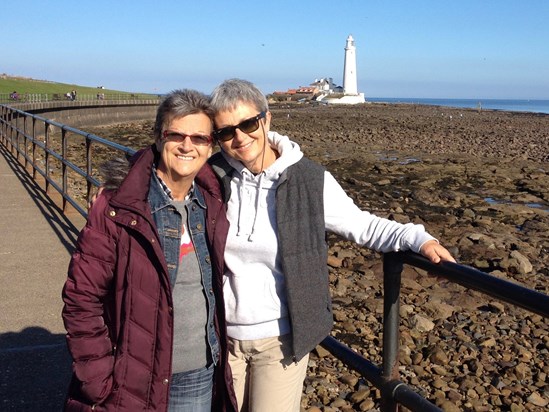 Elaine and her Mum, Whitley Bay