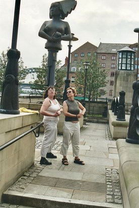 WIth Ange, Newcastle Quayside