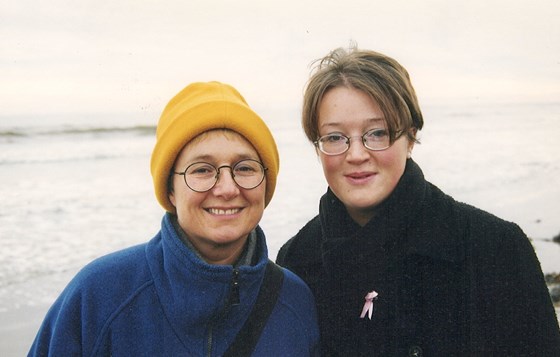 With Kathryn, probably Northumberland coast