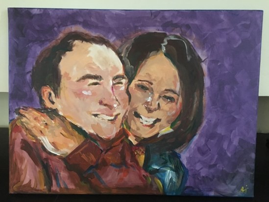 Painting of mummy and daddy