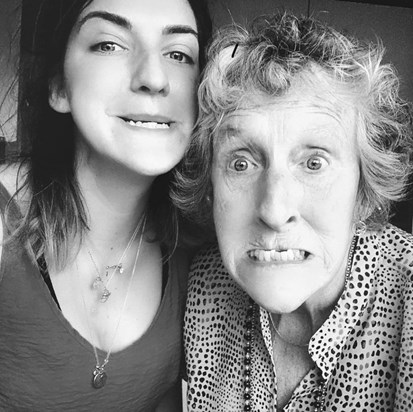 Matching wonky teeth  with  Granny Eileen