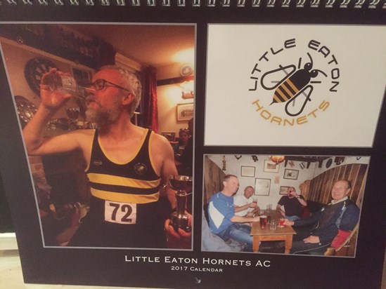 The Hornets first calendar.  £30 raised for MN