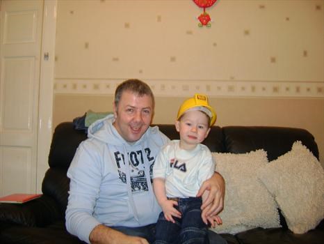 Robbie with is partner in crime (his great uncle Allan)