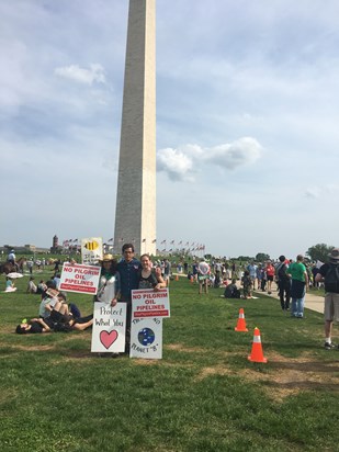 People's Climate March in D.C. April 29, 2017 with Hannah G and Emily S