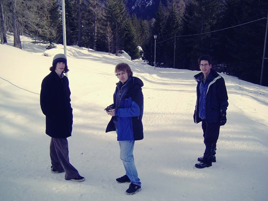 Marco, John, Garry and Alex tour Italy 3/2/05