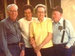 Tom and Ruth with sister Eileen and husband Arvil