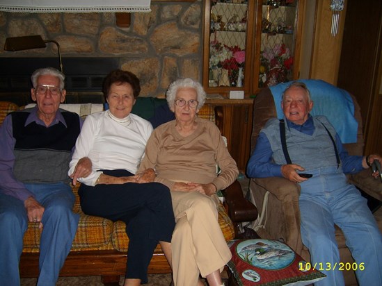 Tom & Ruth with Ruth's sister and husband Eileen & Arvil Skiles