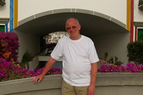 Derek on holiday in Gran Canaria