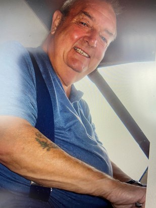 Smiley Grandad on his Boat 