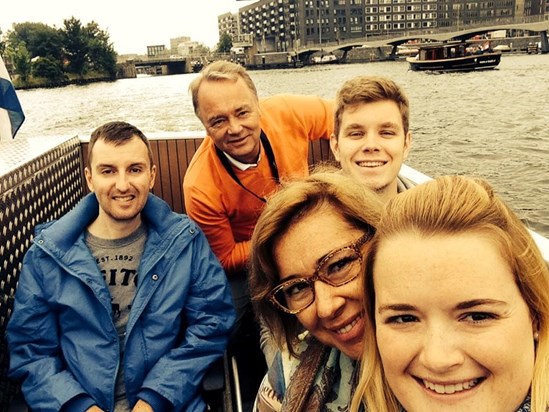 Summer 2014, Boat Tour in Amsterdam with the Snellenberg´s.