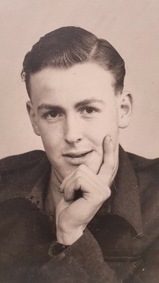 Geoffrey during his RAF National Sevice, aged 18