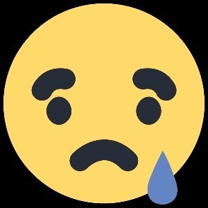 Facebook sad face emoji