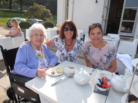 Mum, Angie and Debbie at Milsoms Kesgrave September 2014!