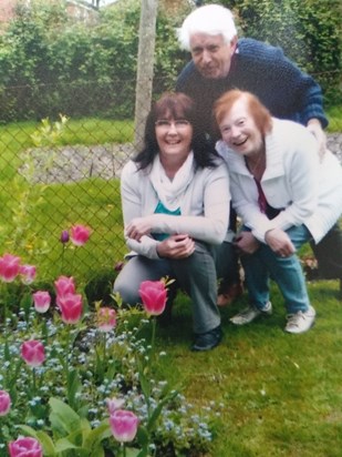 Robyn, Rosemary and Patricia at Claire's at Easter