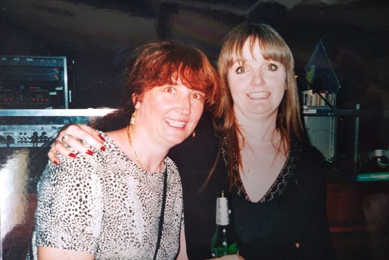 Rosemary and Claire at a night club in Windsor 