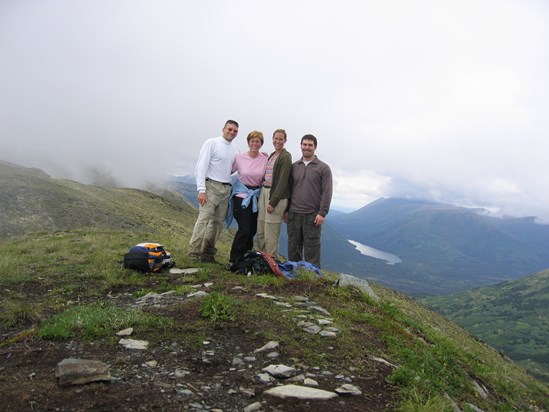 Darrell, Tricia, Nicole & Kevin hiking Slaughter Gulch, Cooper Landing, AK in 2005. Nicole, you & the girls are always in our thoughts. We miss you Kevin!