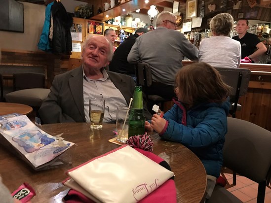 Grandad and Amy in the Braeside