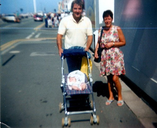 Mum, Dad & Kirsty in Weymouth