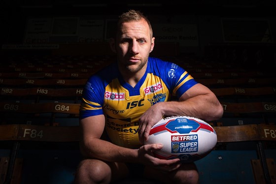 Rob Burrow with rugby ball