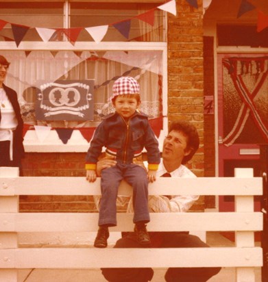 Dad and Steve 1977 Queens Jubilee