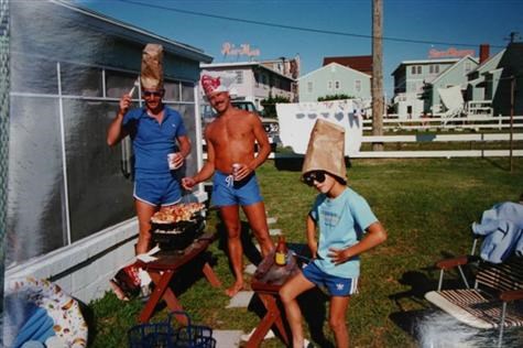 Fenwick Island 1987... the chef's are busy at work.