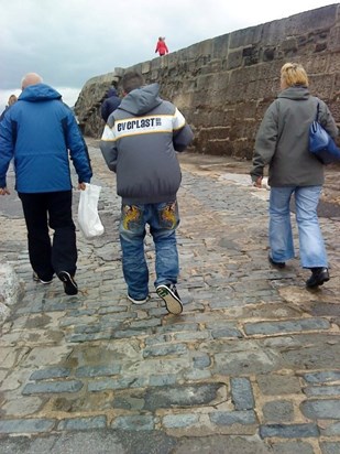 Dad and Marth visit Lyme Regis 