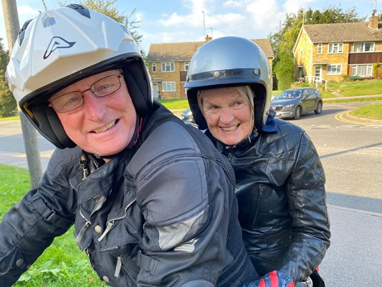 Pillion at 91 with Bruce