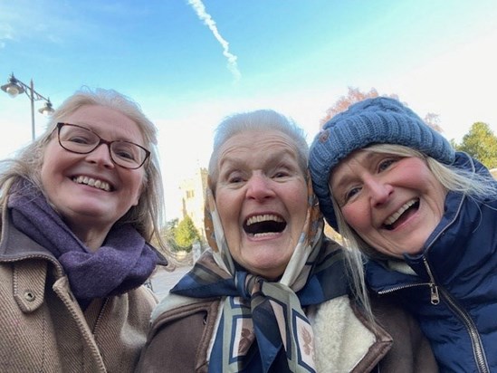 Mum with Claudia and Alison