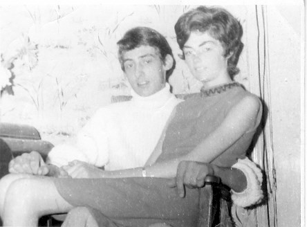 Mum with her brother John who sadly died in his early twenties. I hope you are at peace together now x