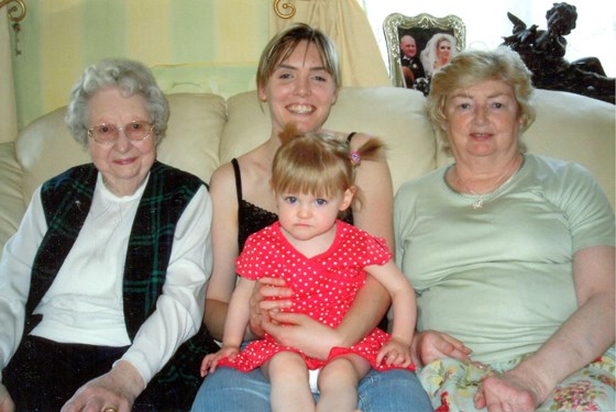 Mum with Nan, Michelle and Olivia x