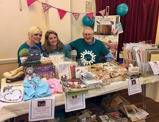 Michelle, Dad and I all very tired but proud to have done the stall for lovely Mum xxx
