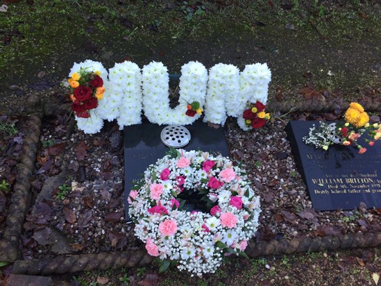 Funeral Flowers 6 (laid on the grave stone of Granny Lynne and Uncle Pearce)