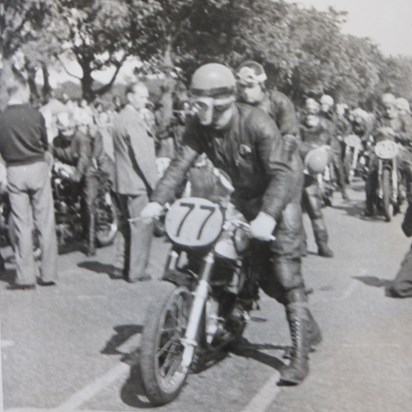 On the start line, probably not at the TT though.