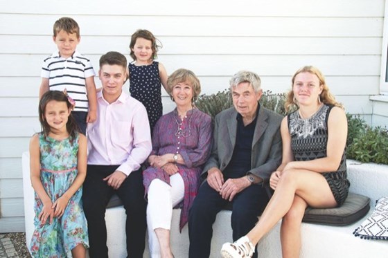 Derek, Jenny and his grandchildren