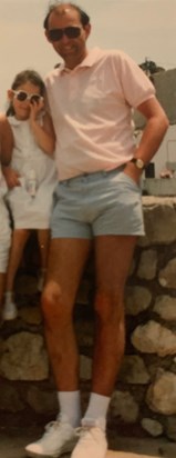 The leggy look was in when on holiday in the 80s