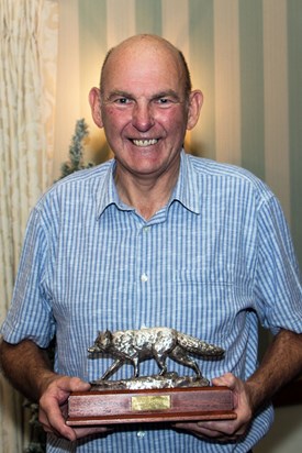 A very proud moment - winning the Silver Fox trophy in 2019