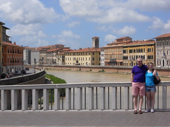 John and his daughter Tamsin in Florence 