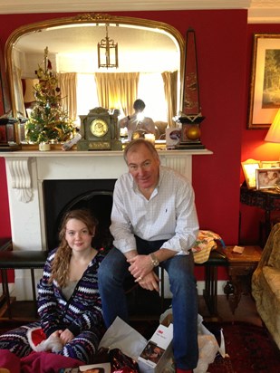 John and his daughter Tamsin, Christmas Day C. 2012