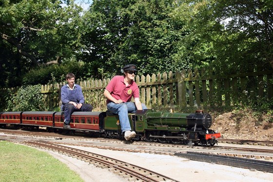 Sam driving 1004 "County of Somerset" at Coate in May 2011.