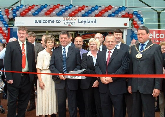 Opening Tesco Extra, Leyland.