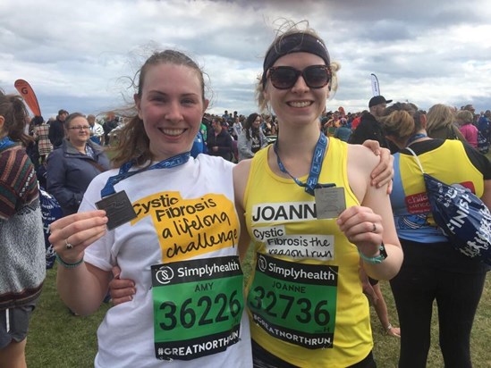 Amy and Joanne's Great North Run